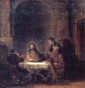 REMBRANDT Harmenszoon van Rijn The Risen Christ at Emmaus oil painting artist